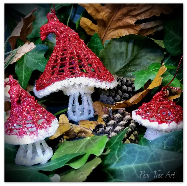 Red Toadstool Christmas Decoration 3 Red Toadstool Christmas Decoration - Image 3