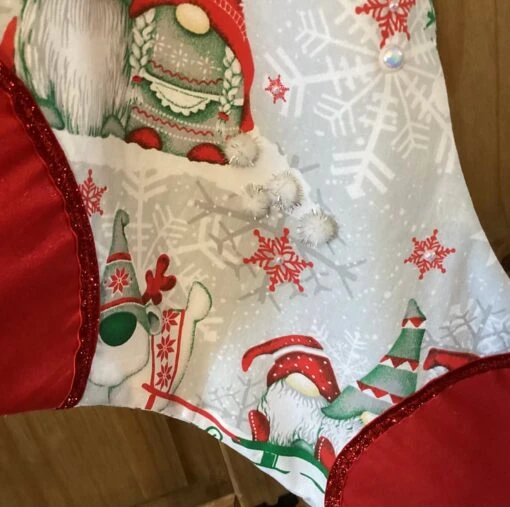 Jumbo Christmas Stocking, Gnome Stocking -Christmas Homeware & Accessories Shop featureditemlargei 1063