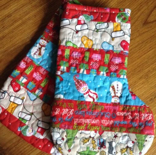 Patchwork Christmas Stocking