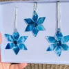 Gorgeous Fused Glass Snowflakes - Boxed Christmas Decorations