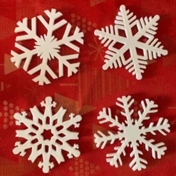 3D Printed Snowflake Christmas Coasters