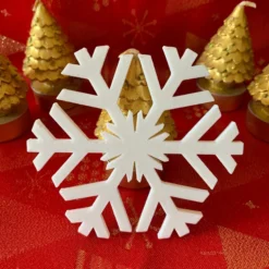 3D Printed Snowflake Christmas Coasters 12 3D Printed Snowflake Christmas Coasters -Christmas Homeware & Accessories Shop featureditemlargei 1091