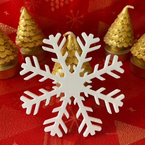 3D Printed Snowflake Christmas Coasters -Christmas Homeware & Accessories Shop featureditemlargei 1093