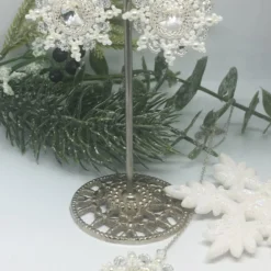 Sterling Silver Beaded Snowflake Gift Set, Christmas Necklace And Earrings -Christmas Homeware & Accessories Shop featureditemlargei 1165