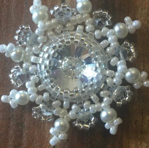 Sterling Silver Beaded Snowflake Gift Set, Christmas Necklace And Earrings -Christmas Homeware & Accessories Shop featureditemlargei 1166