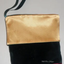 Christmas Stocking In Dark Green Velvet -Christmas Homeware & Accessories Shop featureditemlargei 1178