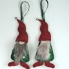 2 X Scandi Style Gnomes, Christmas Elves, A Pair Of Christmas Bearded Gnomes,