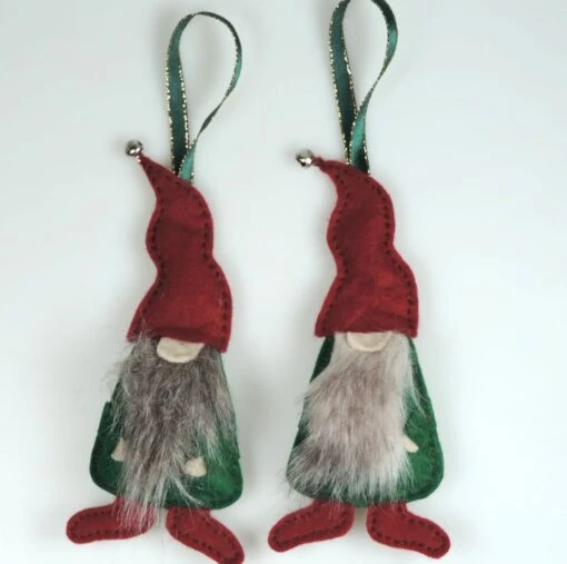 Christmas Homeware & Accessories Shop 16 2 X Scandi Style Gnomes, Christmas Elves, A Pair Of Christmas Bearded Gnomes,
