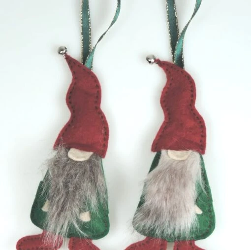 2 X Scandi Style Gnomes, Christmas Elves, A Pair Of Christmas Bearded Gnomes, -Christmas Homeware & Accessories Shop featureditemlargei 1183