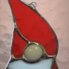 STAINED GLASS CHRISTMAS GNOME