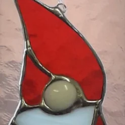 STAINED GLASS CHRISTMAS GNOME
