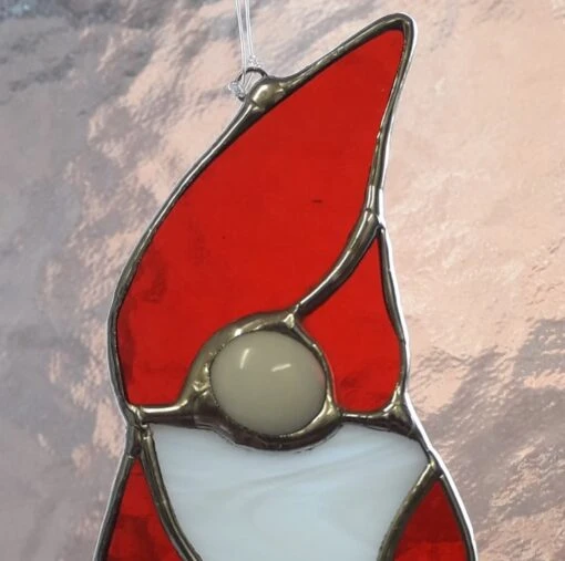 STAINED GLASS CHRISTMAS GNOME -Christmas Homeware & Accessories Shop featureditemlargei 1209