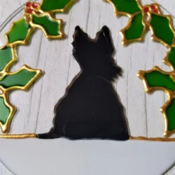 Scottie Dog And Holly Christmas Decoration -Christmas Homeware & Accessories Shop featureditemlargei 1242
