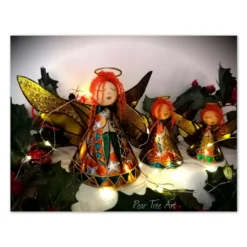 Large: Blue Coffee Tin Angel Christmas Tree Topper -Christmas Homeware & Accessories Shop featureditemlargei 1245