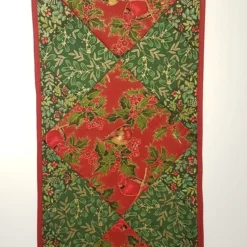 Christmas Table Runner,Cardinals And Robins