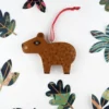 Capybara Christmas Tree Hanging Decorations, Cute Animal Stocking Filler.
