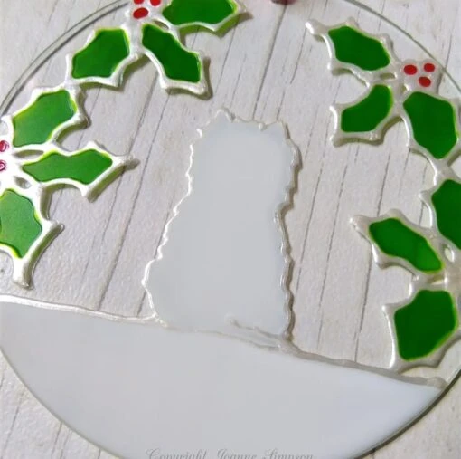 Westie Christmas Sun Catcher Decoration. Hand Painted Christmas Decoration. -Christmas Homeware & Accessories Shop featureditemlargei 1272