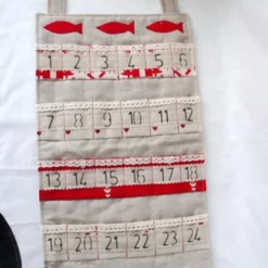 Cat Hanging Christmas Advent Calendar For Storing Small Cat Gifts Or Treats In