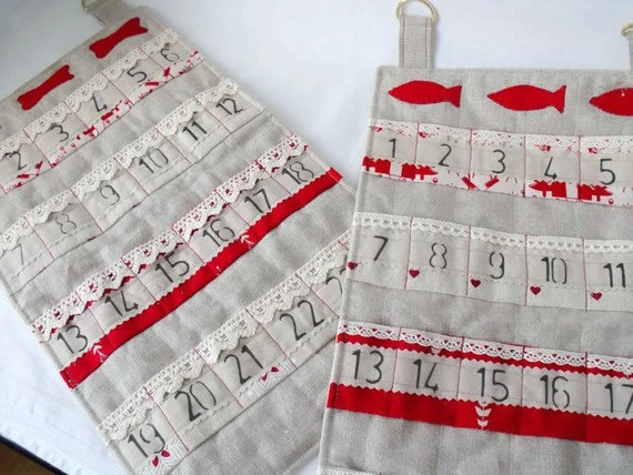 Cat Hanging Christmas Advent Calendar For Storing Small Cat Gifts Or Treats In 2 Cat Hanging Christmas Advent Calendar For Storing Small Cat Gifts Or Treats In - Image 2