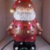 Ceramic Hand Painted Large Father Christmas Santa Figurine Table Lamp Decoration