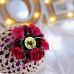 Wine And Champagne Crochet Lace Vintage Style Christmas Bauble, J3 -Christmas Homeware & Accessories Shop featureditemlargei 1312