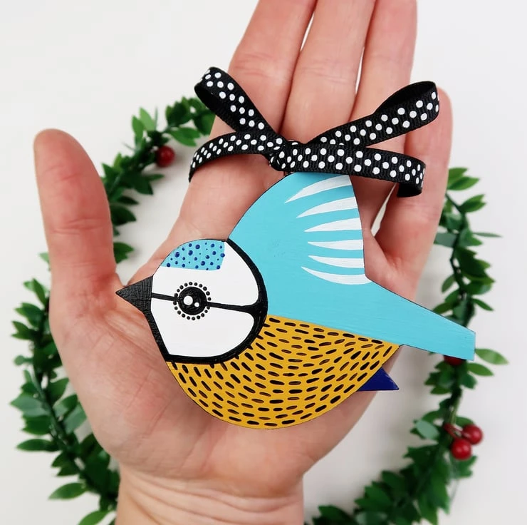 Garden Birds Christmas Tree Decorations, Bird Lover Gift, Stocking Filler 3 Garden Birds Christmas Tree Decorations, Bird Lover Gift, Stocking Filler - Image 3