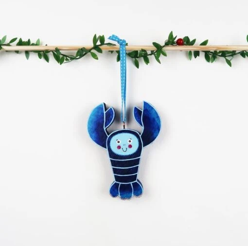 Blue Lobster Christmas Tree Hanging Ornament, Shellfish, Cute Stocking Filler -Christmas Homeware & Accessories Shop featureditemlargei 133