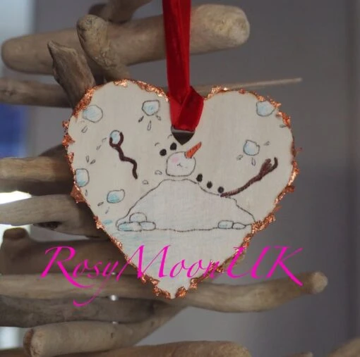 Snowman Juggling Snowballs Wooden Christmas Decoration -Christmas Homeware & Accessories Shop featureditemlargei 1330