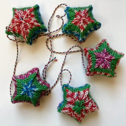 Christmas Star Bunting Garland - Multicolour