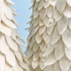 Set Of 3 Ivory Fabric Christmas Trees 10 Set Of 3 Ivory Fabric Christmas Trees -Christmas Homeware & Accessories Shop featureditemlargei 1351