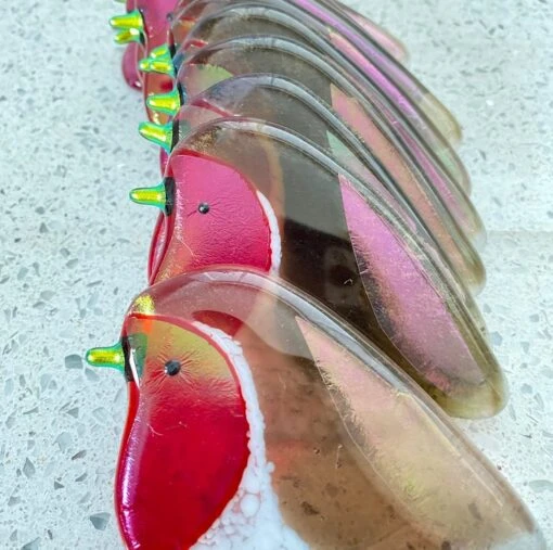 Gorgeous Iridescent Glass Robins - Glass Christmas Decorations -Christmas Homeware & Accessories Shop featureditemlargei 1360