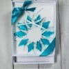 Blue Ice Fused Glass Wreath - Glass Christmas Decoragions