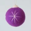 Seconds-Needle Felted Merino Wool Christmas Bauble- Christmas Star