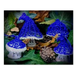 Blue Toadstool Christmas Decoration -Christmas Homeware & Accessories Shop featureditemlargei 1434