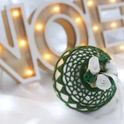 Green Vintage Style Christmas Bauble, S4 -Christmas Homeware & Accessories Shop featureditemlargei 1446