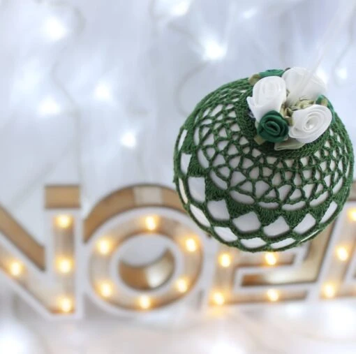 Green Vintage Style Christmas Bauble, S4 -Christmas Homeware & Accessories Shop featureditemlargei 1448