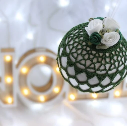 Green Vintage Style Christmas Bauble, S4 -Christmas Homeware & Accessories Shop featureditemlargei 1449