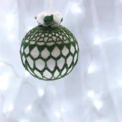 Green Vintage Style Christmas Bauble, S4 -Christmas Homeware & Accessories Shop featureditemlargei 1450