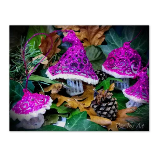 Pink Toadstool Christmas Decoration -Christmas Homeware & Accessories Shop featureditemlargei 1471