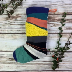 Bright Handmade Christmas Stocking- Patchwork, Cosy Quilted, Punch Hook! Luxury -Christmas Homeware & Accessories Shop featureditemlargei 150