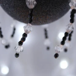 Black And White Crochet Lace Vintage Style Christmas Bauble, U3 -Christmas Homeware & Accessories Shop featureditemlargei 1505