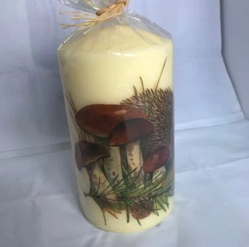 Decorated Candle Hedgehog In Snow Winter Christmas Decoupage Unusual 18cms -Christmas Homeware & Accessories Shop featureditemlargei 1545