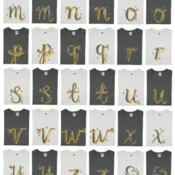 Custom Christmas Stocking- Letter White Silver Decoration, Personalized Monogram -Christmas Homeware & Accessories Shop featureditemlargei 1561