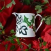 Christmas Holly & Ivy Milk Jug - Hand Painted