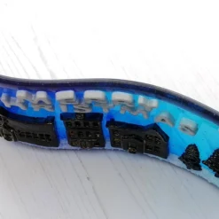 Handmade Fused Glass 3D Merry Christmas Free Standing Curved Picture Decoration -Christmas Homeware & Accessories Shop featureditemlargei 1604