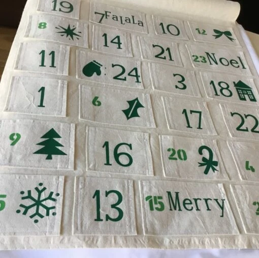 Handmade Advent Calendar. 24 Pocket Advent Calendar. Christmas. CC524