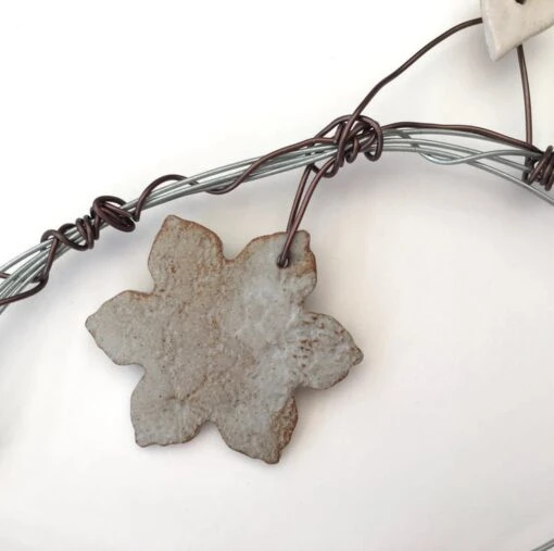 Christmas Wreath, Wire Sculpture, Wall Art, Christmas Decoration, Wire, Pottery -Christmas Homeware & Accessories Shop featureditemlargei 166