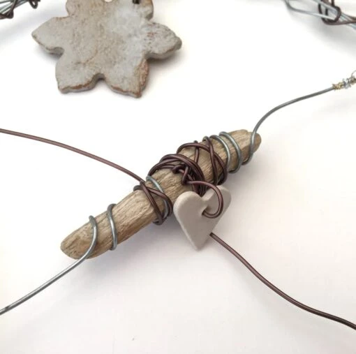 Christmas Wreath, Wire Sculpture, Wall Art, Christmas Decoration, Wire, Pottery -Christmas Homeware & Accessories Shop featureditemlargei 167