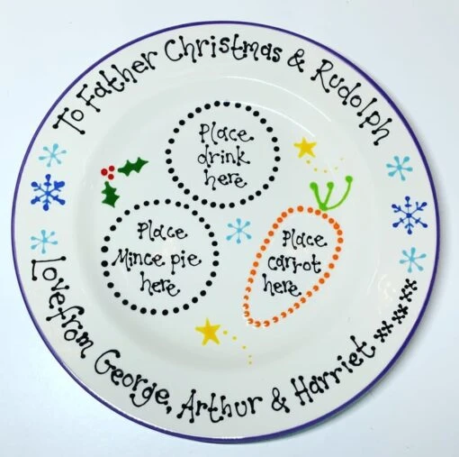 Personalised Ceramic Christmas Eve Plate -Christmas Homeware & Accessories Shop featureditemlargei 1679