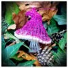 Pink Toadstool Christmas Decoration
